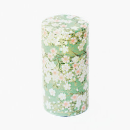 Japanilainen teepurkki 150g / vihreä sakura