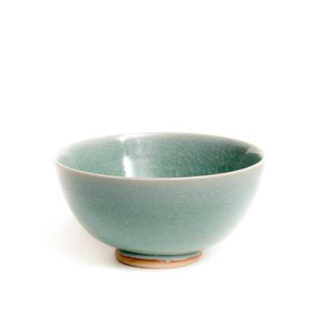 Tea Cup with Crackle Glaze / Jade