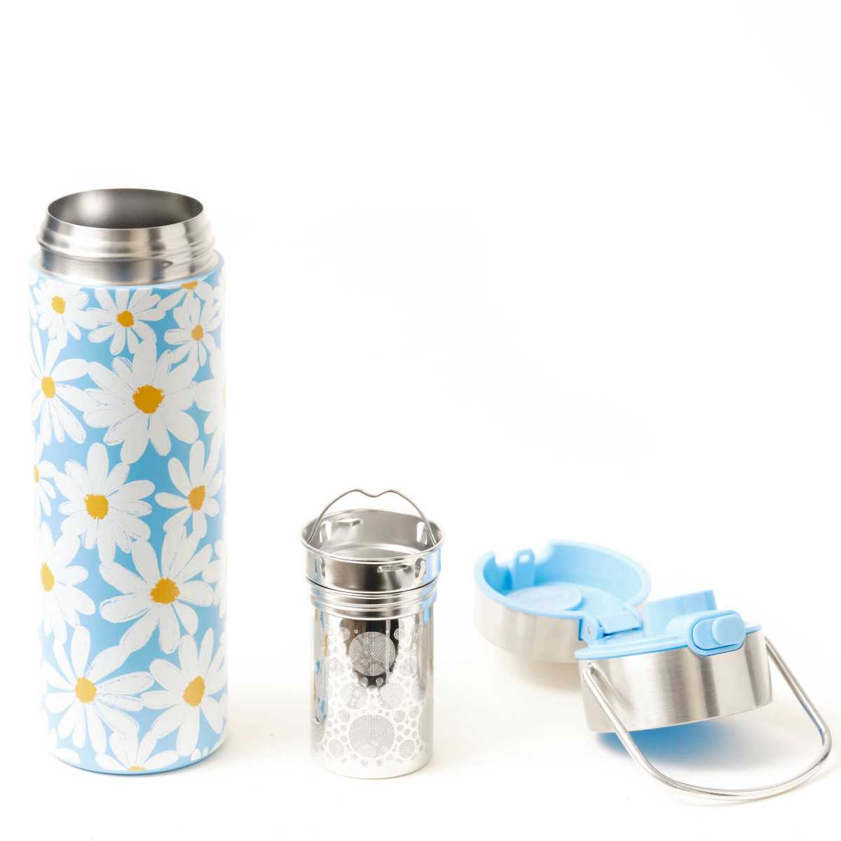 Teetermospullo / Keltainen päivänkakkara | Teepannut ja tarvikkeet Teetermospullo / Keltainen päivänkakkara | Teepannut ja tarvikkeet