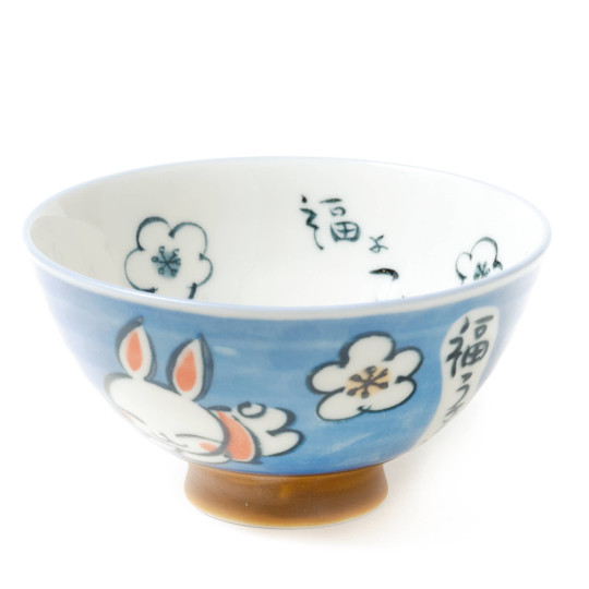 Japanese bunny cup / blue