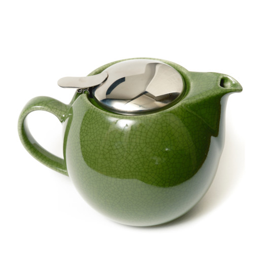 Crackle teapot 680 ml / green