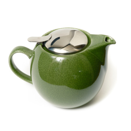 Crackle teapot 680 ml / green
